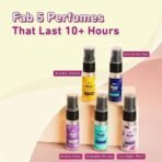 Plum BodyLovin' Liquid Perfume Discovery Set, 5x5ml Perfumes- Vanilla Vibes, Hawaiian Rumba, Orchid-You-Not, Everythin' Plum & Smokin' Vanilla, Long Lasting, Perfect Rakhi Gift Set For Sisters & Women - Fast UK Delivery - Image 3