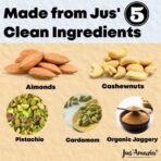 Jus' Amazin Dairy-Free Kulfi Mix (200g) | Only 5 Ingredients, 100% Natural | 74% Nuts | Zero Additives | Vegan & Dairy Free - Fast UK Delivery - Image 4