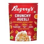 Bagrry's Crunchy Muesli | 40% Fibre Rich Oats with Bran | 82% Multi Grains, Almonds, Raisins & Honey | Breakfast Cereal | Natural Muesli , 400g /425g Pouch (Weight May Vary) - Fast UK Delivery - Image 2