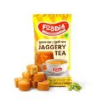 FOODIA Jaggery Cardamom Tea Sachets (Pack of 50) | Instant Tea Premix with Jaggery & Cardamom | 4 in 1 Chai Sachets | Non-Curdling Formula | Elaichi Chai | Convenient & Travel-Friendly - Fast UK Delivery