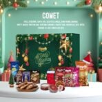 Happilo Christmas Gift Box Comet 350g, Festive Treats & Snacks, Tree, Stocking, Santa Hat, Candles, Party Snacks, Bar, Chickpeas, Date Bites, Hot Chocolate Mix - Fast UK Delivery - Image 6