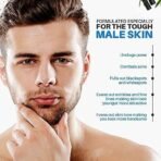 INDUS VALLEY Men 100% Natural Active Charcoal Oil Control Face Wash - (100ml) - Fast UK Delivery - Image 3