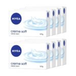 Nivea Creme Soft Soap, 125 gm (2 x Pack of 4) - Fast UK Delivery