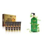 WOW Skin Science Ubtan Radiance Facial Kit for Glowing Skin & WOW Skin Science 99% Pure Aloe Vera Gel for Face - Fast UK Delivery