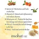 moha: Herbal Lip Balm| Enriched with Vitamin E |Lip Balm Moisturises & Protects from the Sun | Repairs Chapped Lips- 10gm (Pack of 4) - Fast UK Delivery - Image 4