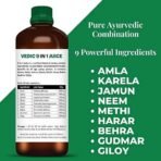 Healthally Vedic 9 in 1 Sugar Control Juice,Type 1 & 2 Sugar Level Balance,Glucose Regulator Insulin Management Neem Jamun Gudmar Diabic Care Juice - 500 ML - Fast UK Delivery - Image 4