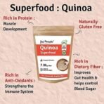 Jus' Amazin Organic Quinoa (1Kg) | High Protein | Naturally Gluten-Free | Rich in Dietary Fiber & Anti-Oxidants | Helps in Weight Loss | Superfood | Clean Nutrition - Fast UK Delivery - Image 4