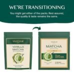 VAHDAM, Vanilla + Matcha Green Tea Powder (25 Cups) - Brew Delicious Vanilla Matcha Latte | Powerful SUPERFOODS Blend | Japanese Matcha Powder with 100% Natural Vanilla | 137x Anti-OXIDANTS, 50g - Fast UK Delivery - Image 4