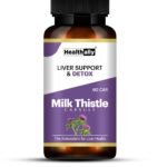 Healthally Ayurvedic Milk Thistle Liver Detox Capsule,Fatty Liver Cleanser Medicine Supplement(500 MG),Silybum Marianum Kutki Liver Care Capsule Strengthens liver Health Function - 60 Capsule - Fast UK Delivery