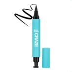 SWISS BEAUTY Craze 2-N 1 Gel Semi-Matte Eyeliner With Wing Stamp | Waterproof And Smudgeproof Eyeliner With Fine Tip For Precise Application | Black, 2.8Ml - Fast UK Delivery