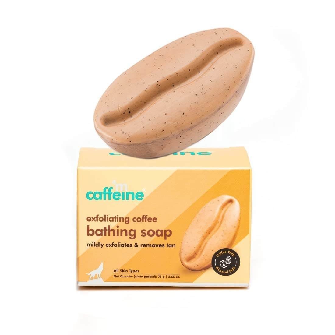 uk51lLxtF0hL-1.jpg mcaffeine Exfoliating Tan Removal Soap With Coffee, Almond Milk & Caramel | De Tan Bathing Soap |With Fresh Coffee Aroma For Both Women And Men - Fast UK Delivery - Image 1