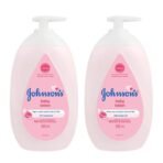Johnson's Baby Lotion | 100% Natural Plant Oil Based | 24H Moisturized & Soft Skin | 500ml Twin Pack - Fast UK Delivery