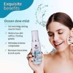 Ayouthveda CTM Combo For Dirt Free Clear Skin, Dark Spots, Refreshes Complexion Charcoal Face Wash(100ml) | Ocean Mist(100ml) | Ultra Hydrating Face Emulsion Cream With Aloe Vera & Coconut Water(60g) - Fast UK Delivery - Image 6