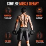 Beardo Deep Tissue Massage Gun | Sports Massager | Full Body Massager Machine for Pain Relief | 99 Performance Modes | Massage Machine for Body Pain | Faster Muscle Recovery with Multiple Attachments | Massage Gun For Men - Fast UK Delivery - Image 5