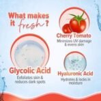 Aqualogica Detan+ Smoothie Face Wash with Glycolic Acid & Cherry Tomato for Men & Women for Tan removal, Hydrates & Gentle Exfoliates -Oily, Dry, Sensitive & Combination Skin -100ml (Pack of 1) - Fast UK Delivery - Image 5