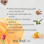 moha: Herbal Scrub (100 GM) | Face Scrub | Blend Of Walnut, Orange Peel & Oilve Oil for Skin Brightening, Exfoliate Face, For All Skin Type (Pack Of 1) - Fast UK Delivery - Image 5