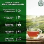 GOODRICKE Roasted Darjeeling Tea - 100gm (Pack of 1) | 100% Pure & Original Long Leaf Chai | Flavoury Golden Orange Pekoe | Premium Black Loose Leaves Tea with Rich Taste & Flavor - Fast UK Delivery - Image 4