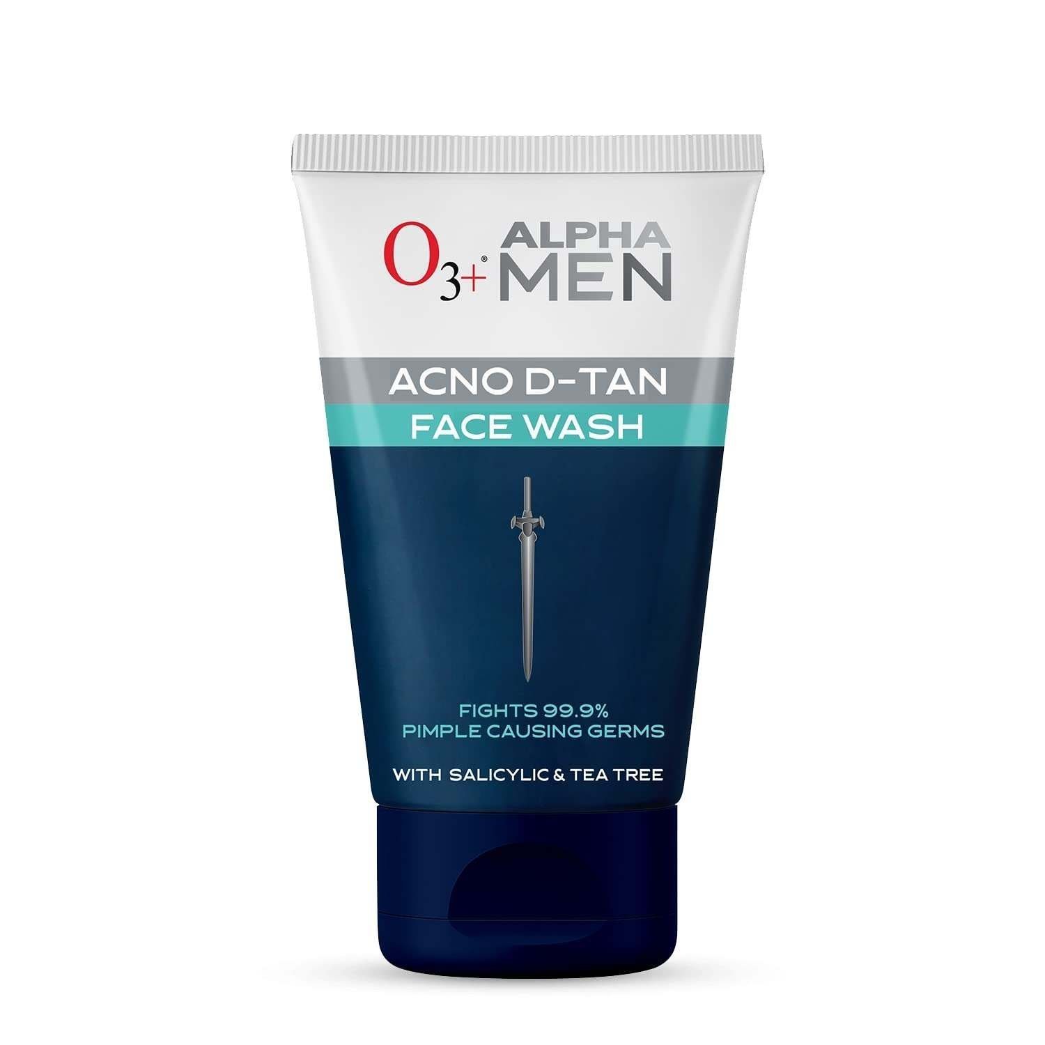 uk51lrbSy0H-L-1-1.jpg O3+ ALPHA MEN Acno D-TAN Face Wash with Tea Tree 100g for Oily Skin | Detan Face Wash for TAN Removal | Removes Acne and Dirt - Fast UK Delivery - Image 1