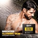 Beardo Ultraglow Brightening Bathing Bar | 9% complex glutathione, niacinamide & kojic acid | Skin Brightening Soap | Whitening Soap for men | Dermatologically Tested |75g X Pack of 1 - Fast UK Delivery - Image 3