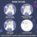 Godrej aer Matic Kit (Machine + 1 Refill) - Automatic Room Fresheners with Flexi Control Spray | Violet Valley Bloom | 2200 Sprays Guaranteed | Lasts up to 60 days (225ml) - Fast UK Delivery - Image 7