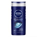 NIVEA Men Body Wash, Cool Kick with Refreshing Icy Menthol, Shower Gel for Body, Face & Hair, 250 ml - Fast UK Delivery