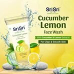 Sri Sri Tattva Shuddhta Ka Naam Cucumber Lemon Face Wash, 60Ml (Pack Of 5) - For Deep Cleansing And Hydration - Get Even Toned Skin And Brighter Complexion - All Skin Types - Women & Men - Image 3