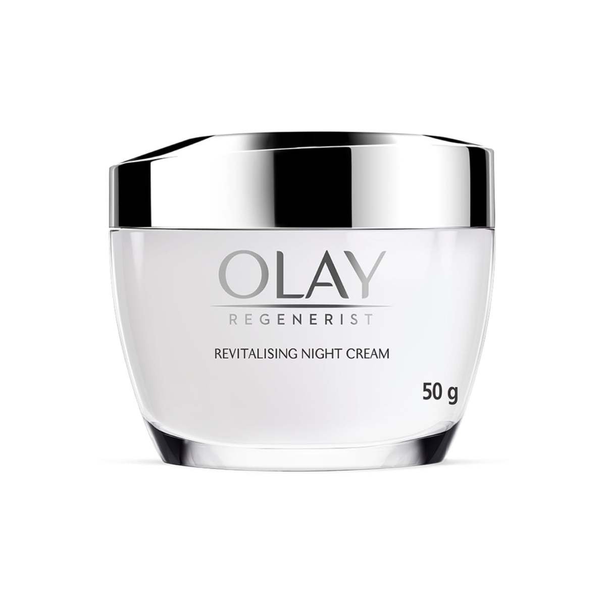 uk51mLUcadgeL-1-1.jpg Olay Regenerist Revilatising Night Cream | Hydrated, Plump, Bouncy Skin | With Hyaluronic Acid, Niacinamide and Peptides | Normal, Oily, Dry, Combination Skin | 50g - Fast UK Delivery - Image 1