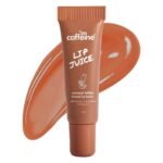 mCaffeine Lip Juice Tinted Lip Balm - Caramel Toffee | 24 hrs Moisturization | With Peptides, Cocoa Butter & Vitamin E | Heals Dry & Chapped Lips | Lip Balm For Women | Sheer Brown Tint - 10g - Fast UK Delivery