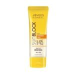 Jovees Herbal Sun Block SPF 45 For Even Toned & Glowing Skin | Suitable For Dry Skin | Sunscreen for UVA/UVB & Blue Light Protection | Lightweight & Non Grassy for Men & Women 100g - Fast UK Delivery