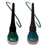KINDED Eye Liner Liquid Waterproof Smudgeproof Longlasting Insta Bold Look Intense Colour Pigments Quick Drying Eyeliner Combo (5 ml, Matte Finish, Teal Green & Dapper Green) - Fast UK Delivery