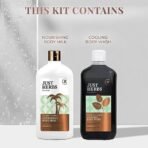 Just Herbs Coconut Almond Body Milk And Charcoal Body Wash, Detox & Nourish Hydraclean Kit for Men and Women - Combo Gift Set (2 x 300ml) - Fast UK Delivery - Image 4