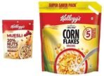 Kellogg's Muesli Nut Delight 240 Gm and Kellogg's Corn Flakes Original 1.2 kg Pack - Fast UK Delivery - Image 2