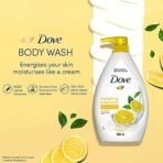 Dove Energising Body wash with energising lemon scent and nourishing Vitamin C, 100% gentle and paraben free/sulphate free cleansers, 100% plant- based moisturisers, 800ml - Fast UK Delivery - Image 7