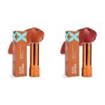 Just Herbs Ultra Matte Bullet Lipstick for Women 4 g (Naughty Nutmeg) & Just Herbs Ultra Matte Bullet Lipstick for Women 4 g (Bold Espresso) Combo - Fast UK Delivery