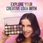 Hilary Rhoda Play n Blend Eyeshadow Palette | Matte & Shimmer Finish | Super-fine Particles | 18 Trendy Colours | Available in 2 Variants | Blends Easily - 20g (Day Dreamer - Shade 01) - Fast UK Delivery - Image 4