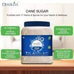 Diabliss Diabetic Friendly Herbal Cane Sugar - Free from Chemicals / Artificial Sweeteners - Low Glycemic Index (GI) Diet - Clinically Tested Healthy Natural Substitute For Diabetes / Blood Glucose Management - 1.75Kg Reusable Jar - Image 5