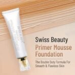 SWISS BEAUTY Primer Mousse Foundation Weightless Smooth & Velvet Touch, Face MakeUp, White, 30ml - Fast UK Delivery - Image 3