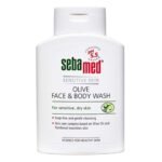 SebaMed Olive Face & Body Wash, Extra Mild For Sensitive, Dry Skin, Ph5.5, Soap Free, Gentle Cleansing, Olive Oil + Panthenol Nourishes Skin, Dermatologically & Clinically Tested, 200 Ml - Fast UK Delivery