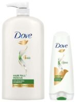 Dove Hair Fall Rescue Shampoo, 1L & Hair Fall Rescue Conditioner, 180ml - Fast UK Delivery
