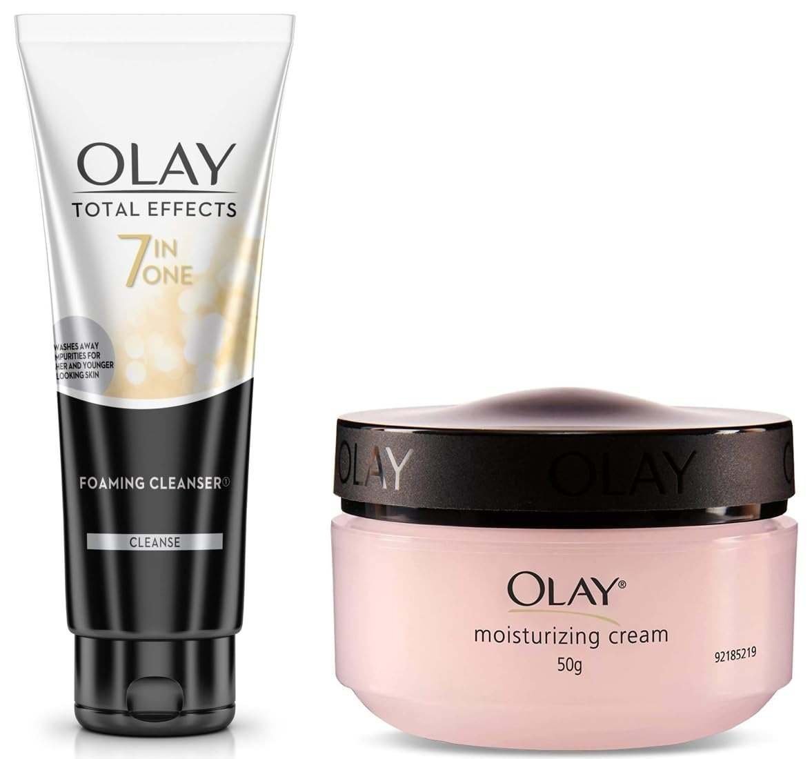uk51nV9T2S4GL-1-1.jpg Olay Moisturising Cream, 50g & Olay Face Wash Total Effects 7 in 1 Exfoliating Cleanser, 100g - Fast UK Delivery - Image 1