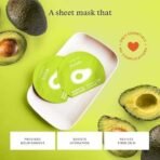 Foxtale Nourishing Sheet Mask with Hyaluronic Acid and Avocado for Nourishing & Hydration, Men & Women, 26g - Fast UK Delivery - Image 3