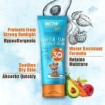 WOW Skin Science Kids Ban-The-Sun Sunscreen Cream For Combination Skin, Spf 30 Pa++ - No Parabens, Silicones, Oxide Color, Mineral Oil And Benzophenone, 100 Ml, Pack Of 1 - Fast UK Delivery - Image 5