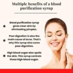 Healthally Ayurvedic Blood Purifier Rakt Shodhan Syrup|Pimple Acne Remover Skin Cleanser Tonic|Improves Skin Health & Wellness,Detox Blood Impurities|Safe For Men Women - 500 ML - Image 3