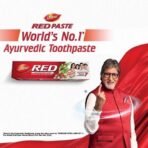 Dabur Red Toothpaste - 200g | World's No.1 Ayurvedic Paste | Fluoride Free|Helps in Bad Breath Treatment, Cavity Protection, Plaque Removal |For Whole Mouth Health| Power of 13 Potent Ayurvedic Herbs - Fast UK Delivery - Image 3