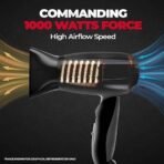 Beardo Style Cannon Hair Dryer | Powerful 1000W airflow | Thermo Protect Technology with 2 Tempreature Settings | Precise styling with special concentrator nozzle | Hair Dryer for men - Fast UK Delivery - Image 4
