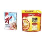 Kellogg's Original Special K | Low Fat | Breakfast Cereals, 435g, Kellogg's Corn Flakes Original, High in B Group Vitamins, 1.2 kg Pack - Fast UK Delivery - Image 2