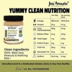 Jus' Amazin Creamy Peanut Butter - Unsweetened (325g) | 27.8% Protein | Only 100% Pure Peanuts - no added Sugar/Salt/Hydrogenated Fats/Emulsifiers | Dairy Free, Keto | Clean Nutrition, 0% Chemcials - Fast UK Delivery - Image 5