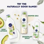 Nivea Naturally Good Body Wash, Plum Blossom & Oil Shower Gel, No Parabens, Vegan Formula, 98% Natural Origin Ingredients For Gentle Cleansing, 300ml - Fast UK Delivery - Image 6