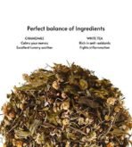 ISVARA White Tea - Mild Tranquilizer, Chamomile white tea, Boosts immunity, Excellent tummy soother, Anti-inflammatory properties and Chamomile white tea to calm your senses 40gm - Fast UK Delivery - Image 3
