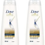 Dove Intense Repair Fresh All Conditioner 335 Ml, With Keratin Actives To Smoothen Dry And Frizzy Hair - Deep Conditions Damaged Hair For Men & Women's (2 Count) - Fast UK Delivery